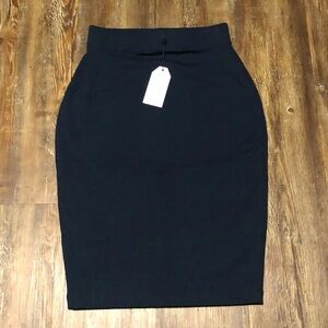 Universal Standard Skirt Women's 3XS Danube Jersey Navy Blue Made in Peru NWT